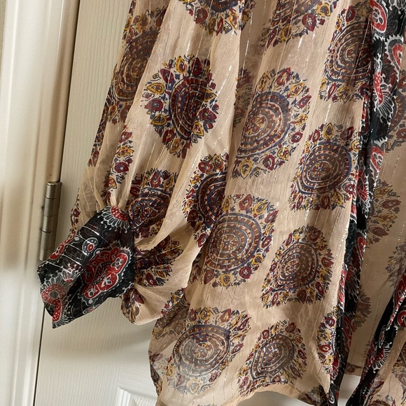 Free People Kantha Shimmer Tie Kimono in Desert Rose | REVOLVE - Picture 8 of 12